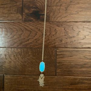 Kendra Scott tassel turquoise necklace